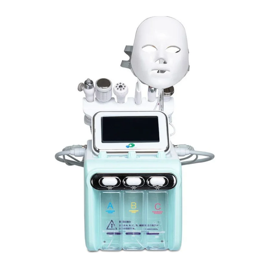 7+1 Hydra Facial LED maskeli cilt bakım cihazı